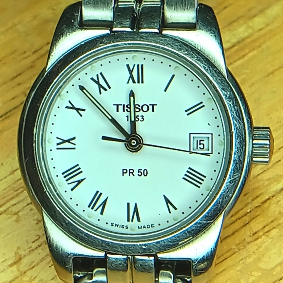 Tissot Accessories - Tissot PR 50 Quartz Watch Stainless Steel Case & Bracelet 3 Hand Movement Date